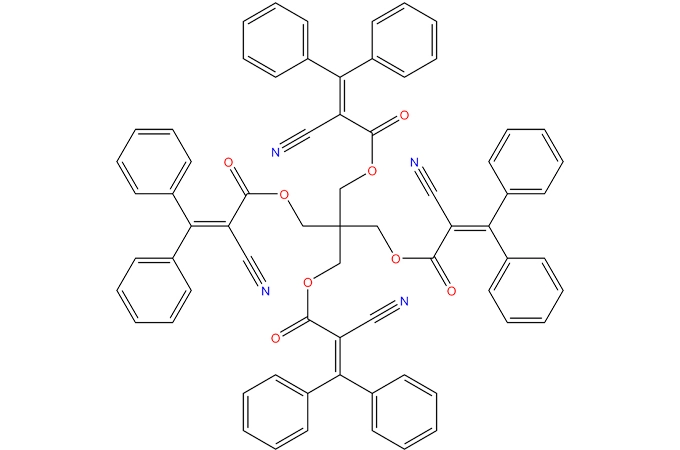 1,3-bis-[(2 '-cyano-3' 、3 '-ジフェニルアクリロイル) オキシ]-2,2-bis-{[(2'-シアノ-3 '、3'-ジフェニルアクリロイル) oxy] メチル}-プロパン