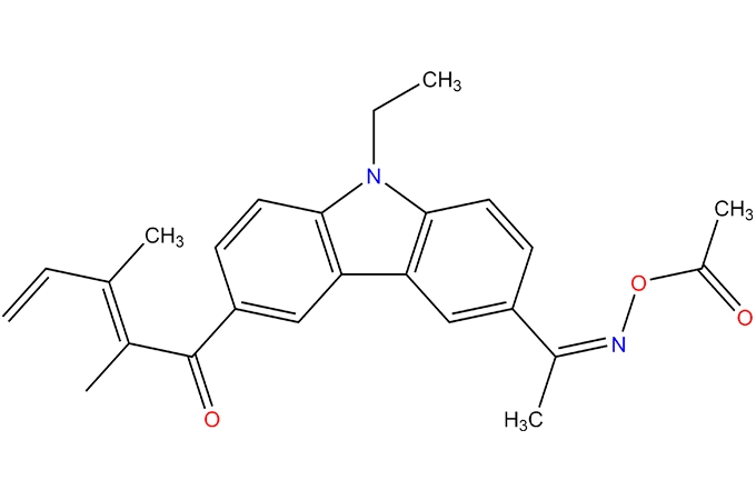 [1-[9-エチル-6-(2-メチルベンゾイル) carbazol-3-yl] エチリデンアミノ] アセテート