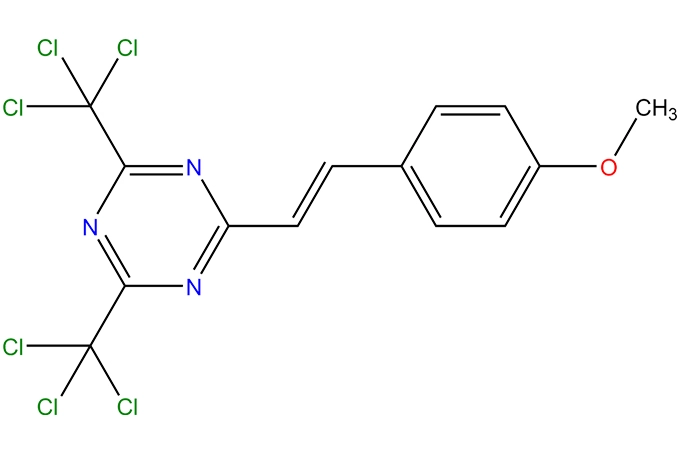 2-[2-(4-メトキシフェニル-2-イル) ビニル]-4,6-ビス (トリクロロメチル) 1,3,5-トリアジン