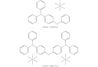 混合タイプtriphenyl sulfonium hexaforoantimonateの塩